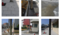 O BNG esixe que se retiren os postes das beirarrúas de Aguiño