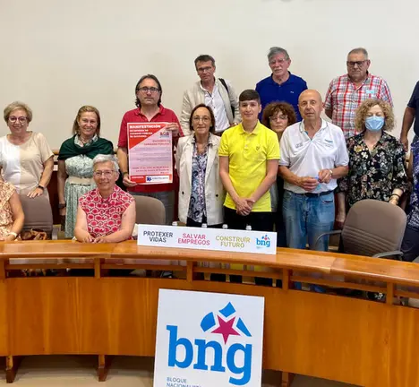 Veci&ntilde;anza da Barbanza no Parlamento de Galiza