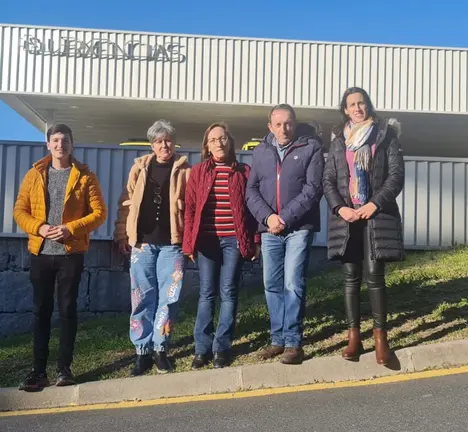 Os membros do BNG, Lu&iacute;s P&eacute;rez, Amparo Cerecedo, Rosana P&eacute;rez, Balbino Gonz&aacute;lez e Raquel Su&aacute;rez